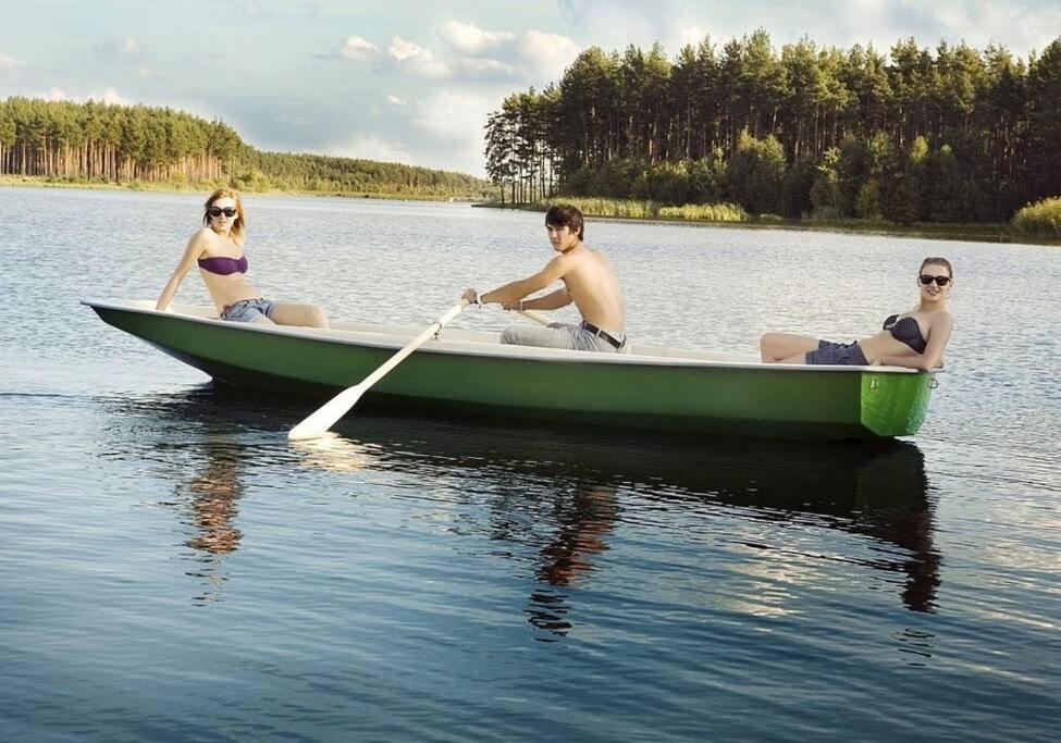 Bungalow Direkt Am See, Mit Eigenem Boot Родинг Экстерьер фото